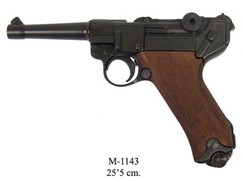 Replika Pistole Parabellum Luger P08 drevo